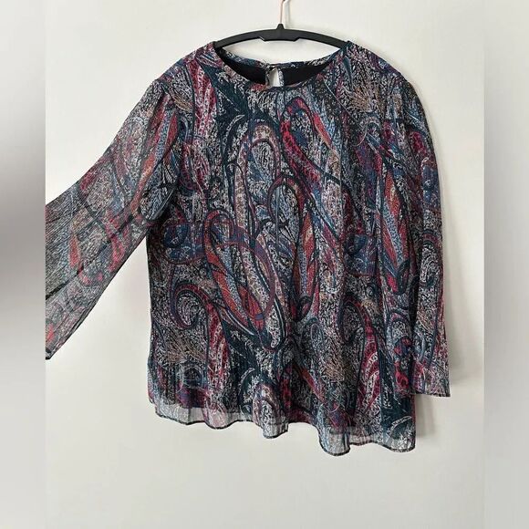 Ted Baker London Women's Beaatha Pleated Lined Paisley - Picture 3 of 7